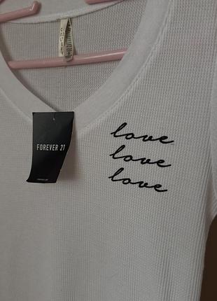 Лонгслів forever 21 "love"