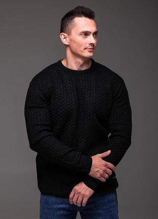 Мужской черный свитер 4xl 5