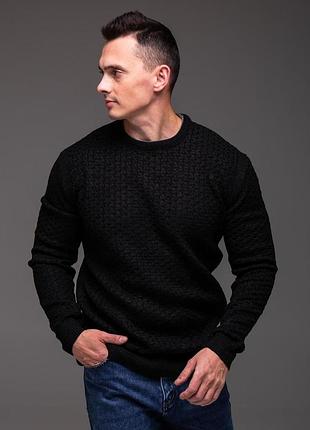 Мужской черный свитер 4xl 6