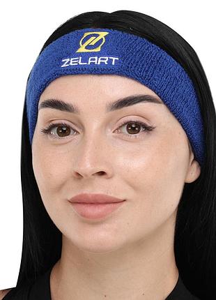 Повязка спортивная махровая на голову от пота zelart bc-2972 цвета в ассортименте