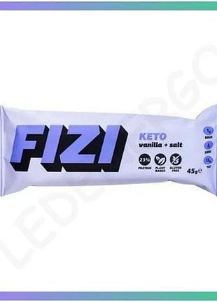 Батончик fizi keto protein bar 45 г ваниль-соль белковый перекус для кето-диеты здоровая закуска sku_f sku_cn14546-2