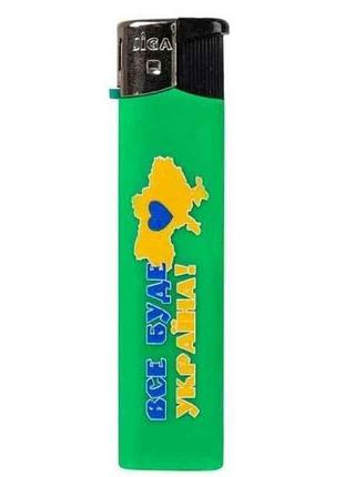 Запальничка кишенькова одноразова jl 048 патріотична тм lion