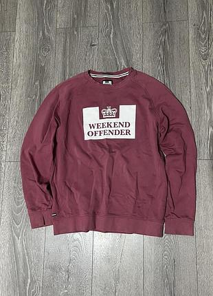 Світшот weekend offender бордовий