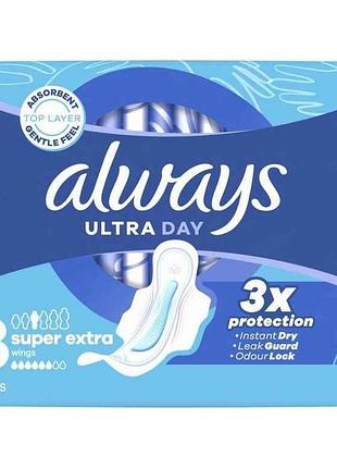 Прокладки гігієнічні день-ніч 6к. 7шт жіночі ultra daynight single тм always