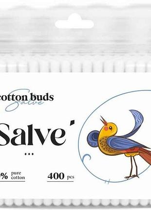 Ватные палочки 400шт п/э тм salve