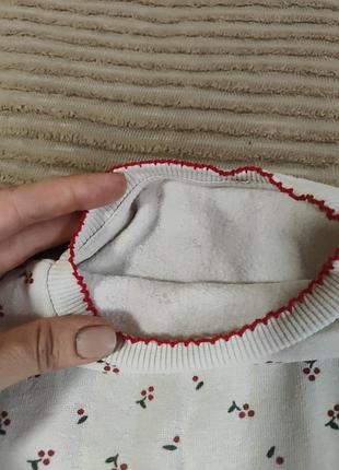 Платье принт вишенки 4-6 лет 3
