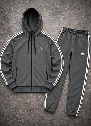 Спортивный костюм теплый adidas лакоста на флисе ❄️❄️❄️