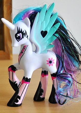 Іграшка принцеса селестія із саги відбиття фігурка поні my little pony мій маленький поні, іграшка для дітей (l_12588)