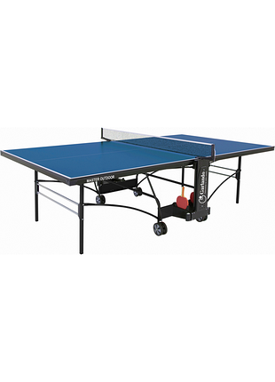 Тенісний стіл garlando master outdoor 4 мм синій (c-373e), для домашніх тренувань і клубу, для школи та секції, для турнірних ігор