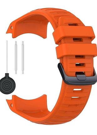 Ремінець romansi сумісний з garmin instinct / garmin instinct 2 силіконовий, помаранчевий
