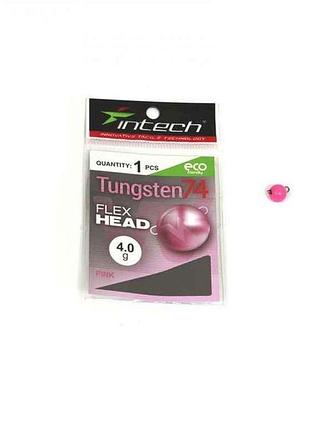 Груз чебурашка разборная 4г 1шт/уп tungsten 74 gloss pink uv тм intech