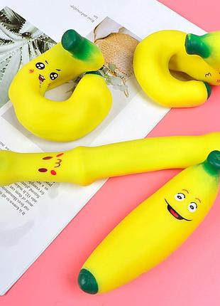 Игрушка сквиш банан тянучка 15 см детская игрушка антистресс, 1 шт для детей (l_16101)