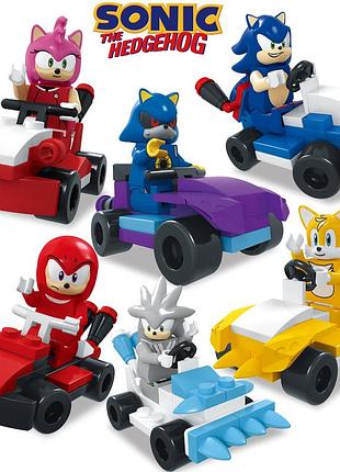 Игрушка конструктор соник драйв - 6 героев для детей (l_12968)