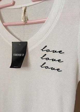 Лонгслів forever 21 "love"