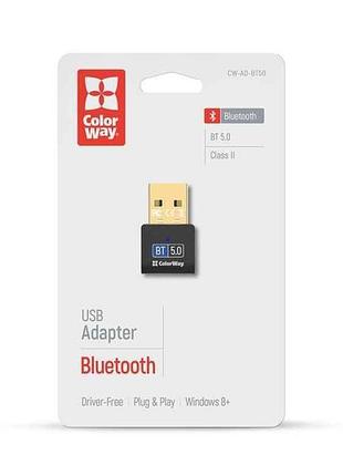 Адаптер bluetooth bt 5.0 тм сolorway