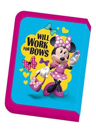 Пенал тканевый, 1 отдел. 2 отв. disney mini 21*13,5*4см. 930523 тм leader