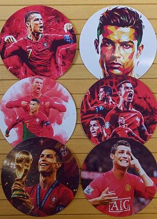 Набор стикеров криштиану роналду cristiano ronaldo 6 шт (37211)