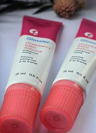 Оригинальный бальзам для губ glossier strawberry balm dotcom 5