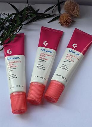 Оригинальный бальзам для губ glossier strawberry balm dotcom 6