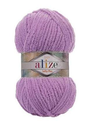 Пряжа softy plus 47 5шт/уп багряник 100% мікрополіестер 100г 120м тм alize