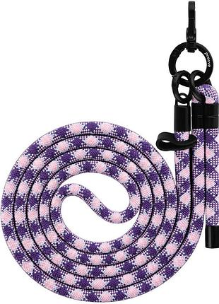 Proove twist check cross-body strap purple/pink