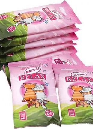 Влажные салфетки 15шт светанковая тм relax