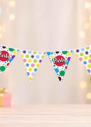 Гірлянда-прапорці happy birthday fb-n6a тм happy