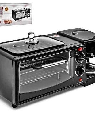 Електродуховка 1090вт 9л 3в1 (кавоварка електросковорідка) r30931 тм stenson