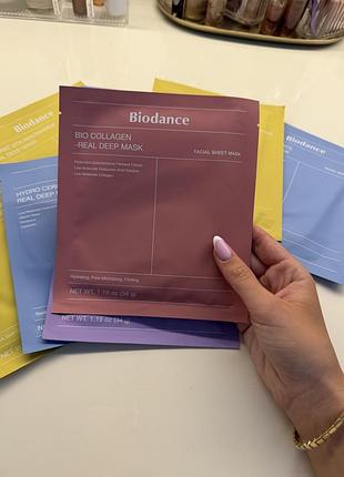 Маски для обличчя biodance real deep mask гідрогелеві для зволоження 4