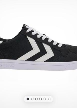Кеди чоловічі hummel чорні, білі, розмір 37, довжина устілки 24 см