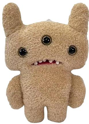 Большой фуглер 25 см teddy bear nightmare – brown fur мягкая игрушка fuggler funny ugly monster (l_14686)