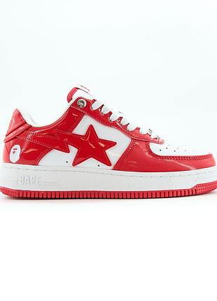 Bape sta m2 patent white red 36 41 2