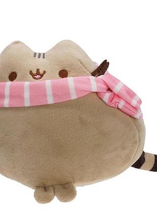 Іграшка пушин кет із шарфом pusheen cat м'яка іграшка для дітей (l_15076)