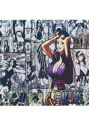 Килимок для мишки 250x210мм аніме one piece 6 з боковою прошивкою антиковзаюча основа тм gerlax