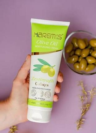 Оливковый крем натуральный для тела harems 250 ml