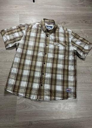 Мужская рубашка в клетку оудор berghaus