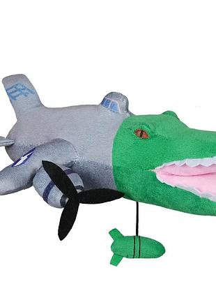 Іграшка бомбардиро крокодило (bombardino crocodilo) м'яка іграшка м'яка ім brainrot для дітей (l_14495)