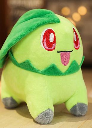 Игрушка покемон чикорита (chikorita), мягкая игрушка для детей (l_9368)