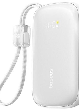 Портативна батарея baseus enerfill qpow 3 ultra 22.5w 10000mah white