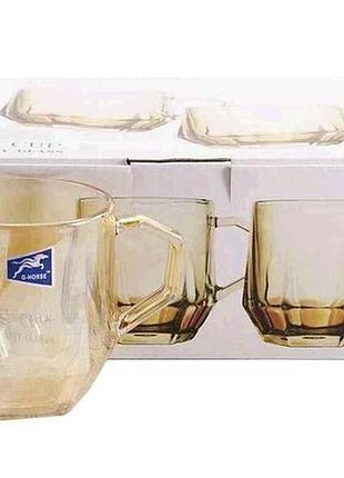 Набор чашек 6шт 280мл glass cup bmzb00 тм g-horse