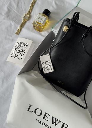 Сумка pebble pouch in smooth calfskin black 2