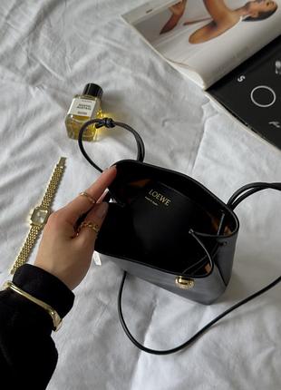 Сумка pebble pouch in smooth calfskin black 9