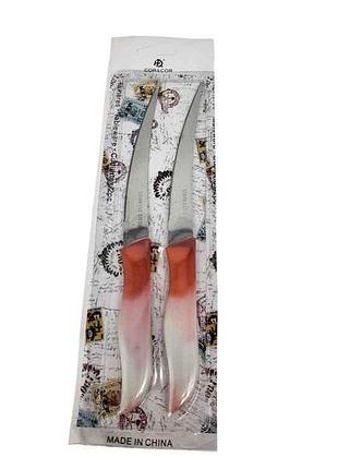 Нож кухонный 2шт с зубчиками амбре лезвие 12х1,5см 16802-144 тм prc