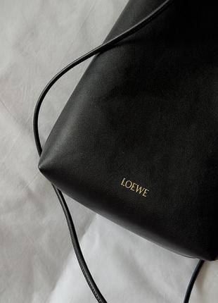 Сумка pebble pouch in smooth calfskin black 4
