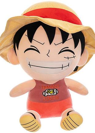 Игрушка манки д луффи мягкая игрушка из ван пис (one piece) 30 см для детей (l_12492)