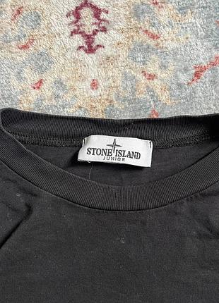 Лонг слів stone island оригінал патч програм кофта оригінал чорний чоловічий s 6
