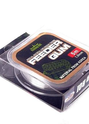 Фидерный амортизатор feeder gum, d=1,0мм, 5м, 63-00-10 тм fishing roi