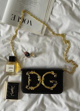 Сумка dg girls leather black bag 2