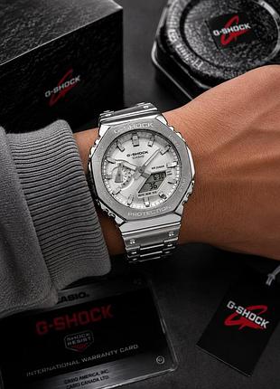 Чоловічий наручний годинник casio g-shock gm-2110 white