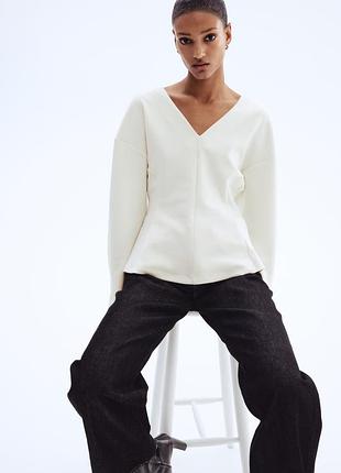 Блуза жіноча h&m молочна розмір l